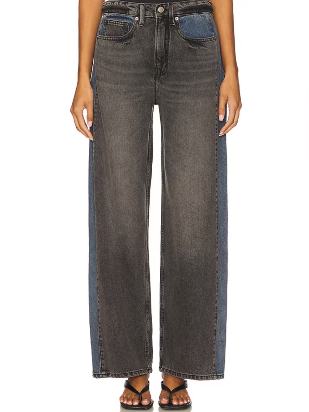 Good American Good Standard Baggy Jeans in Indigo1000 Size 8